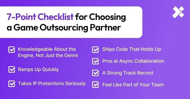 7-Point Checklist for Choosing a Game Outsourcing Partner