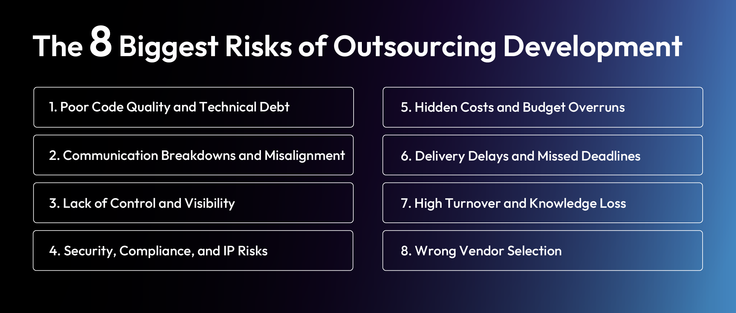 Software Development Outsourcing Risks Risks of Outsourcing Development for Companies Explained | X-Team
