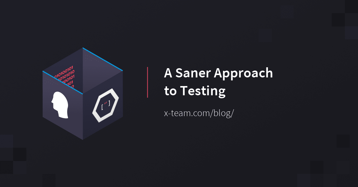 A Saner Approach to Testing image
