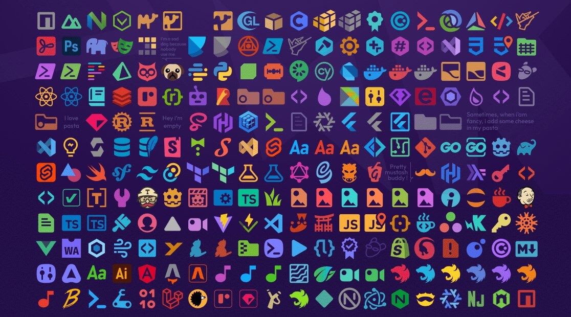 A list of icons from the Bearded Icons extension