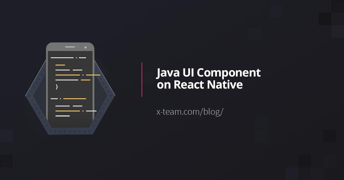 Java UI Component on React Native image