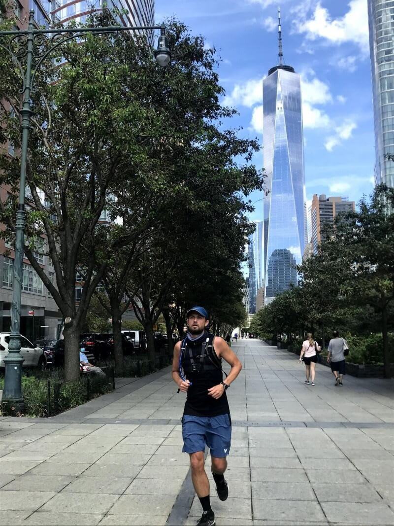 Morten running in NYC