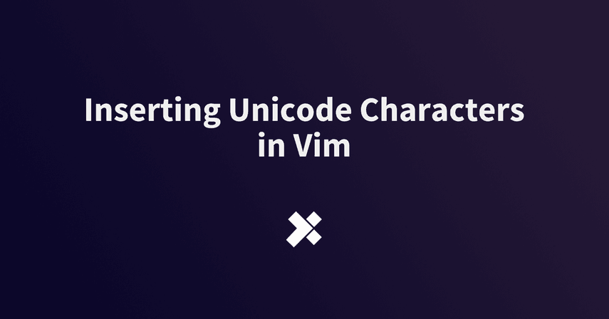 Inserting Unicode Characters in Vim image