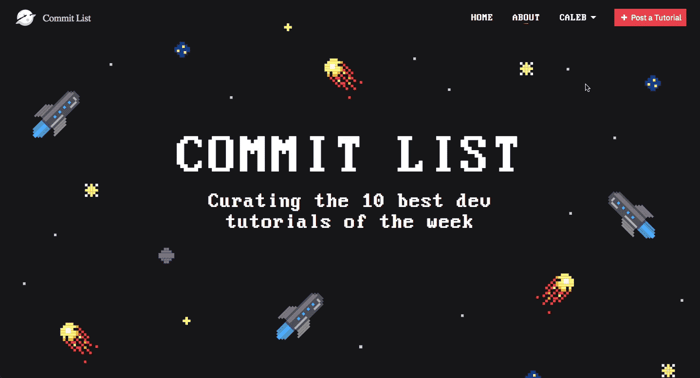 We just released CommitList: Curated tutorials for devs image