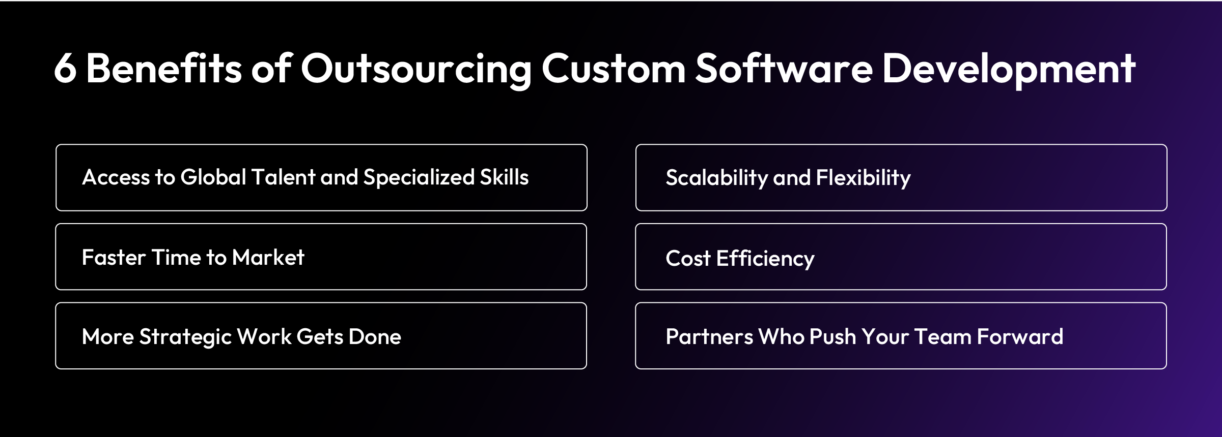 6 Benefits of Outsourcing Custom Software Development