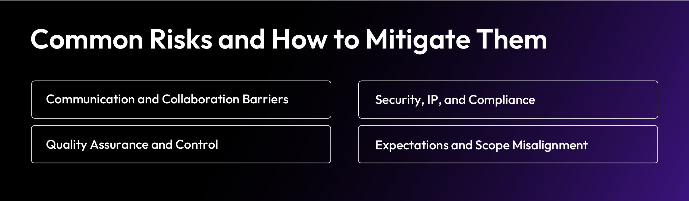 Common Risks and How to Mitigate Them