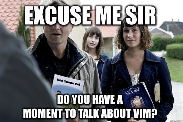 Let's talk about vim