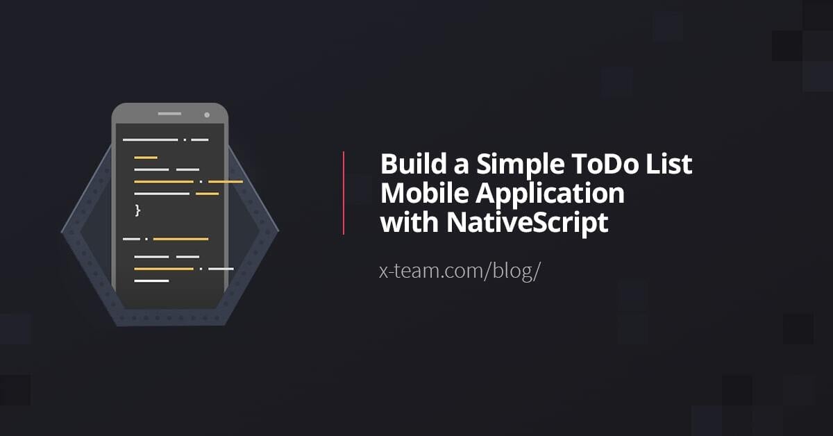 Build a Simple ToDo List Mobile Application with NativeScript