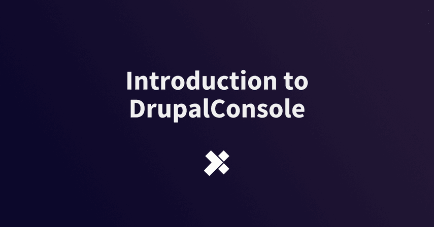 Introduction to DrupalConsole