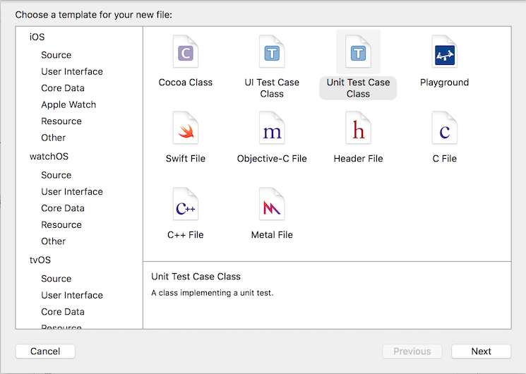 Creating a unit test case